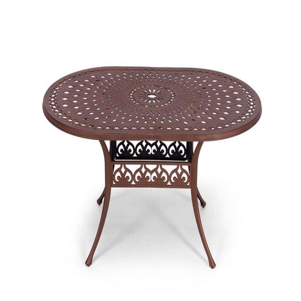 Anray Aluminium 150cm x 96cm OVAL Table – Copper