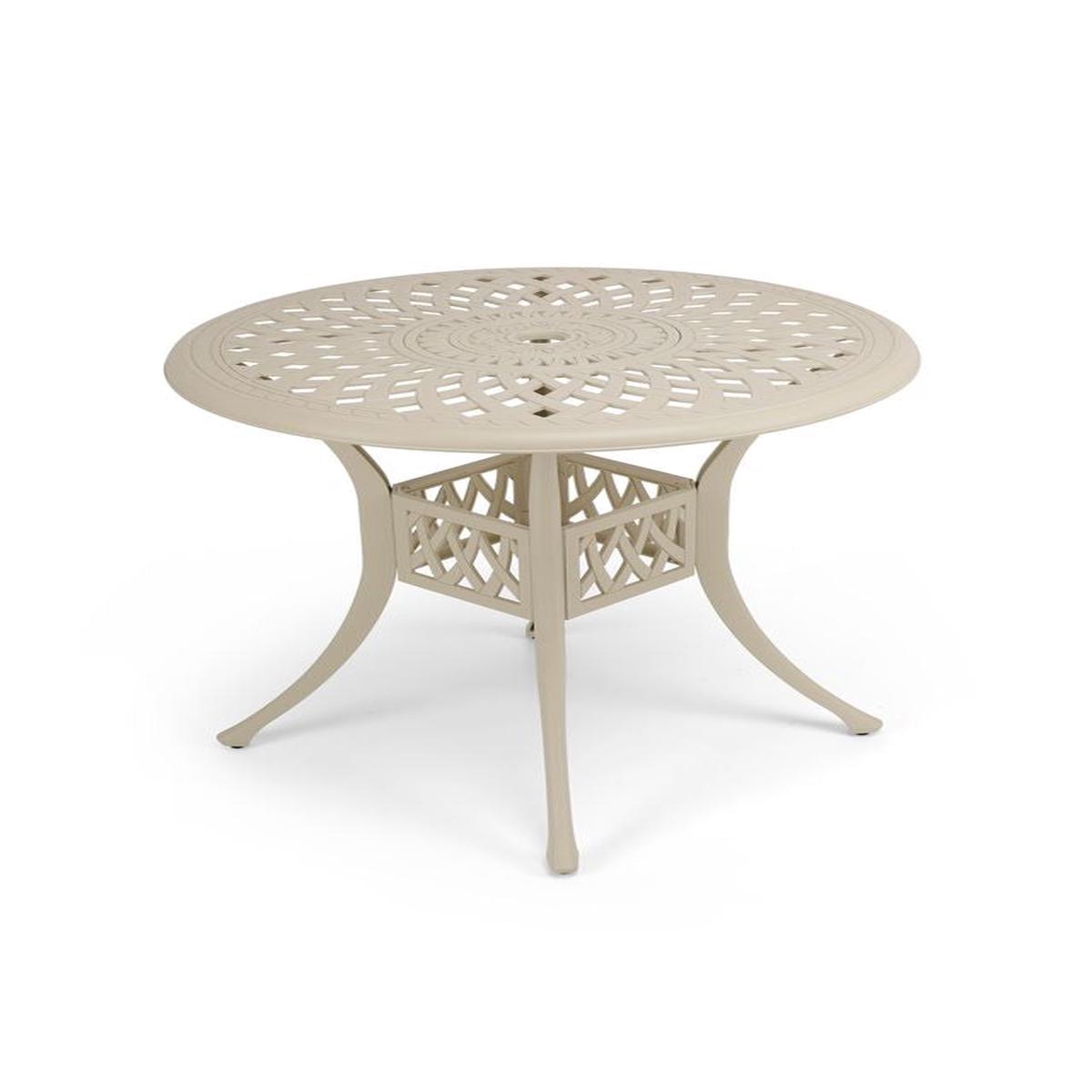Anray Aluminium 78cm Table – Sand Beige