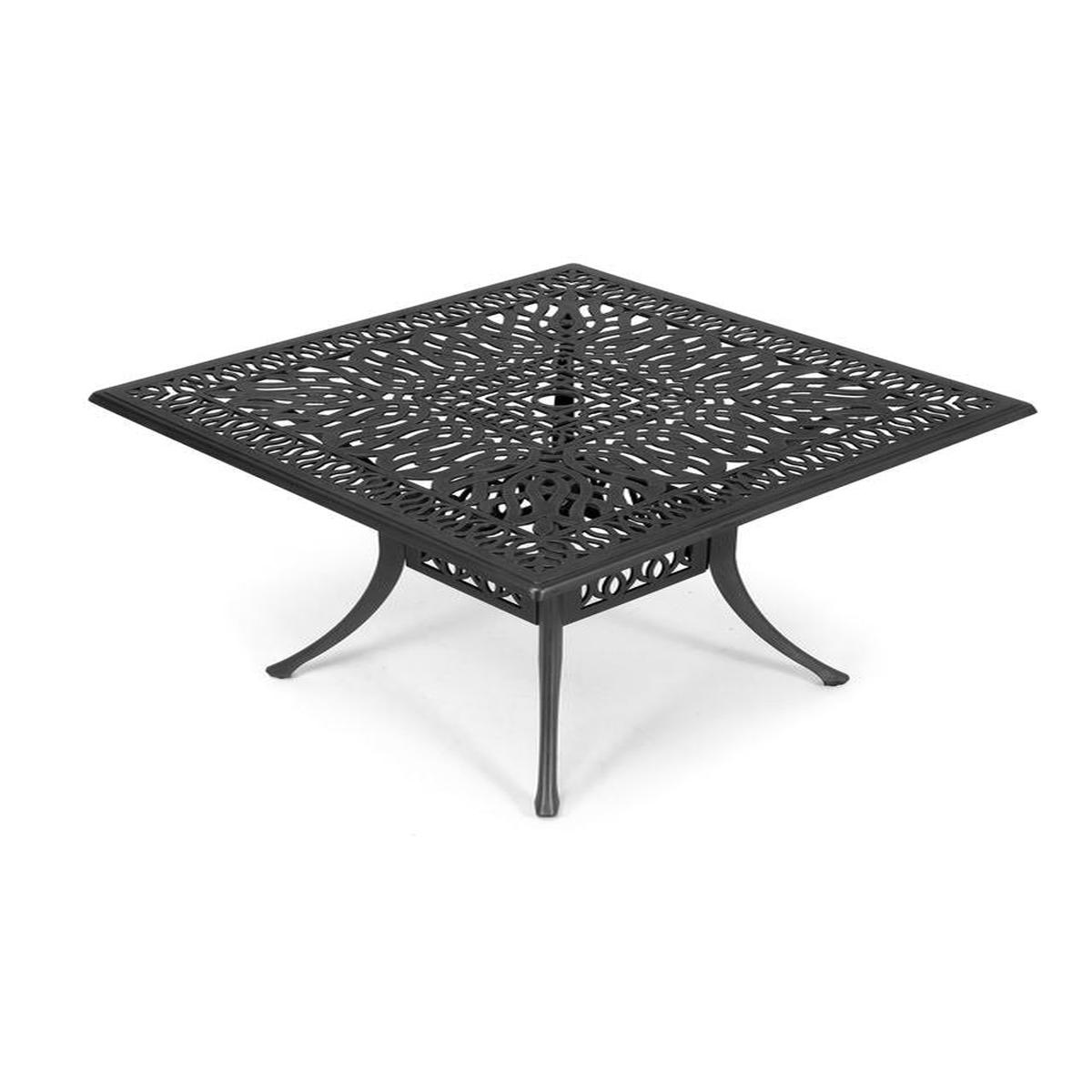 Anray Aluminium 90cm SQUARE Table – Black