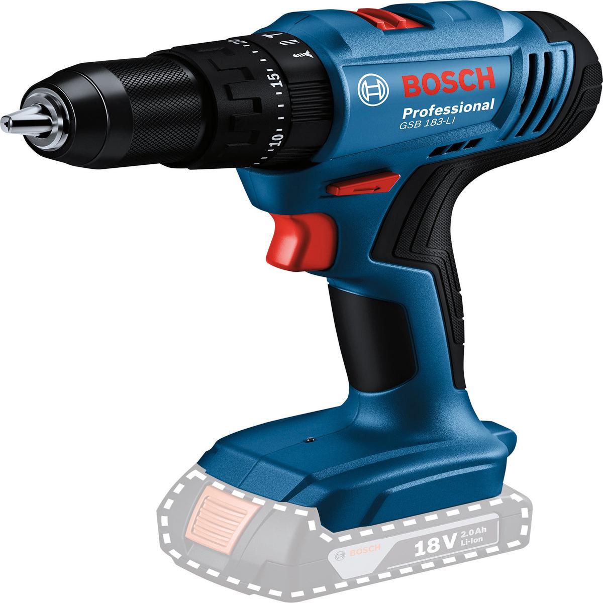 Bosch Cordless Impact Drill GSB 183-LI Solo excl Battery & Charger