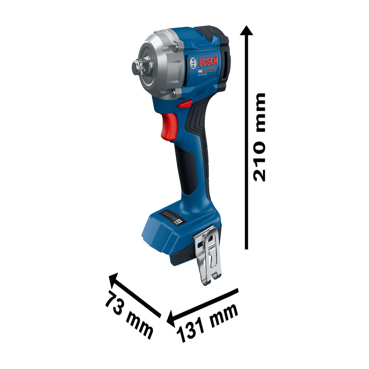 Bosch Cordless Impact Wrench GDS 18V-350 Solo excl Battery & Charger