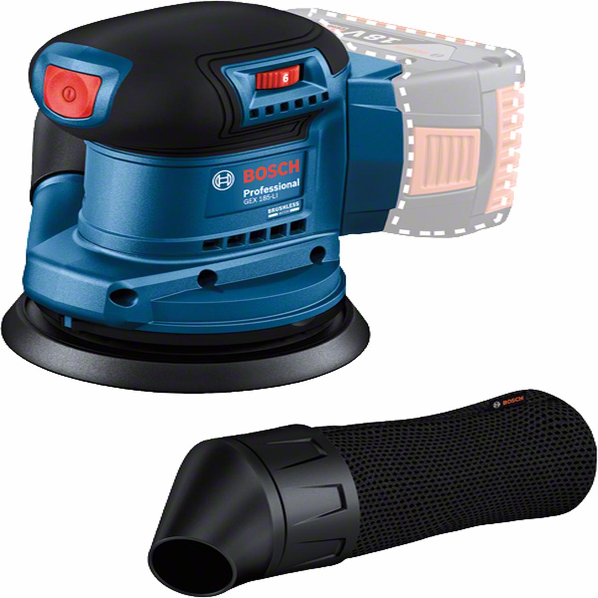 Bosch Cordless Random Orbital Sander GEX 185-LI Solo excl Battery & Charger