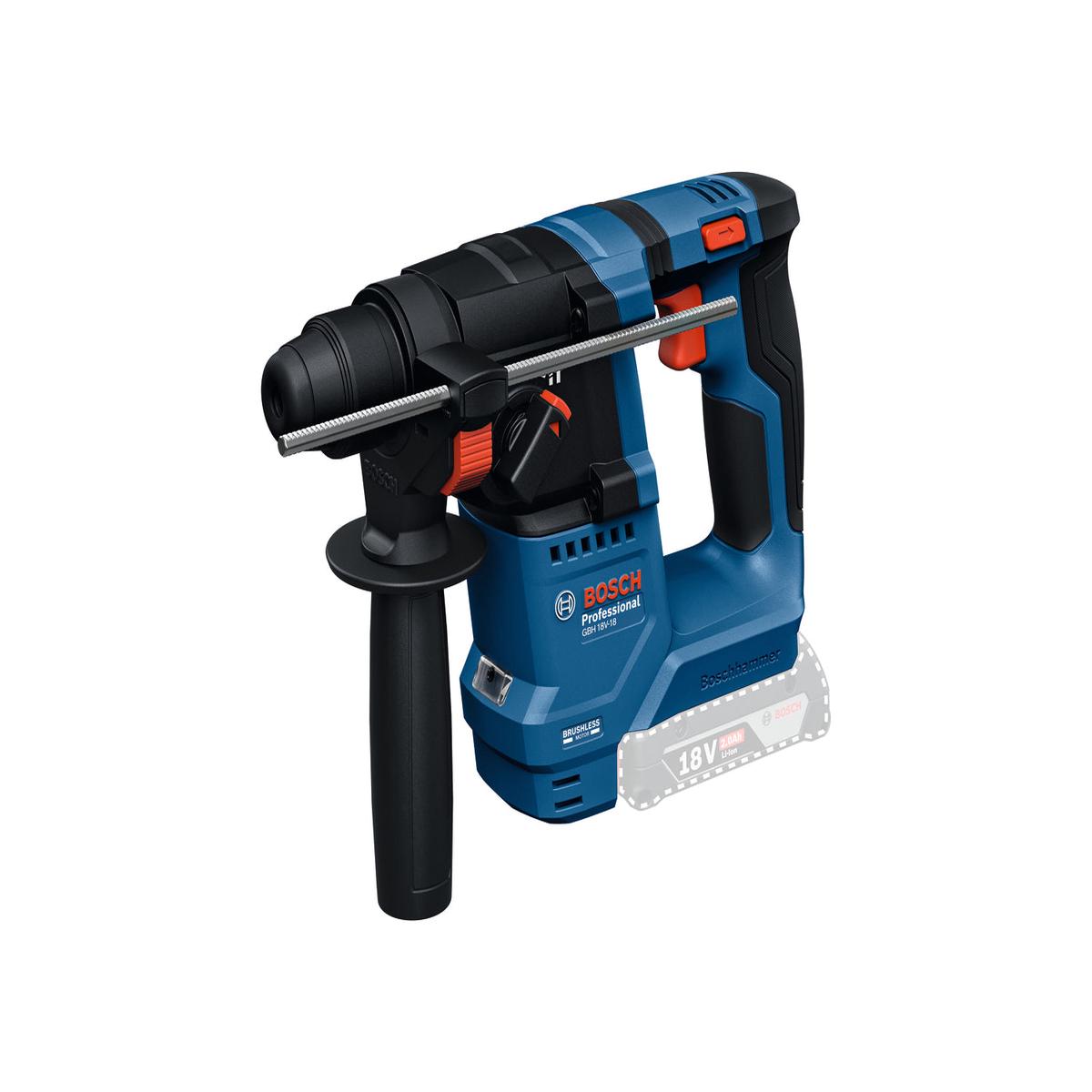 Bosch Cordless Rotary Hammers 1-2KG GBH 18V-18 Solo excl Battery & Charger