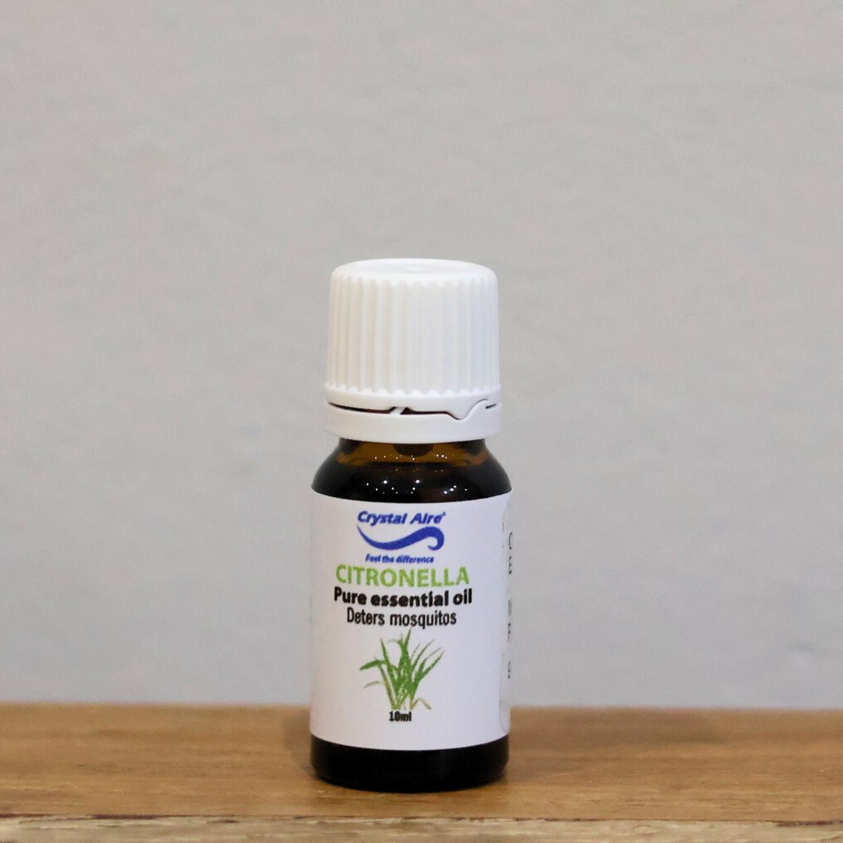 Crystal Aire Citronella 10ml Essential Oil Insect Repellant & Smells Great