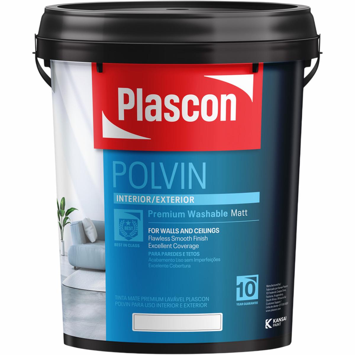Plascon Polvin Super Acrylic White 20L