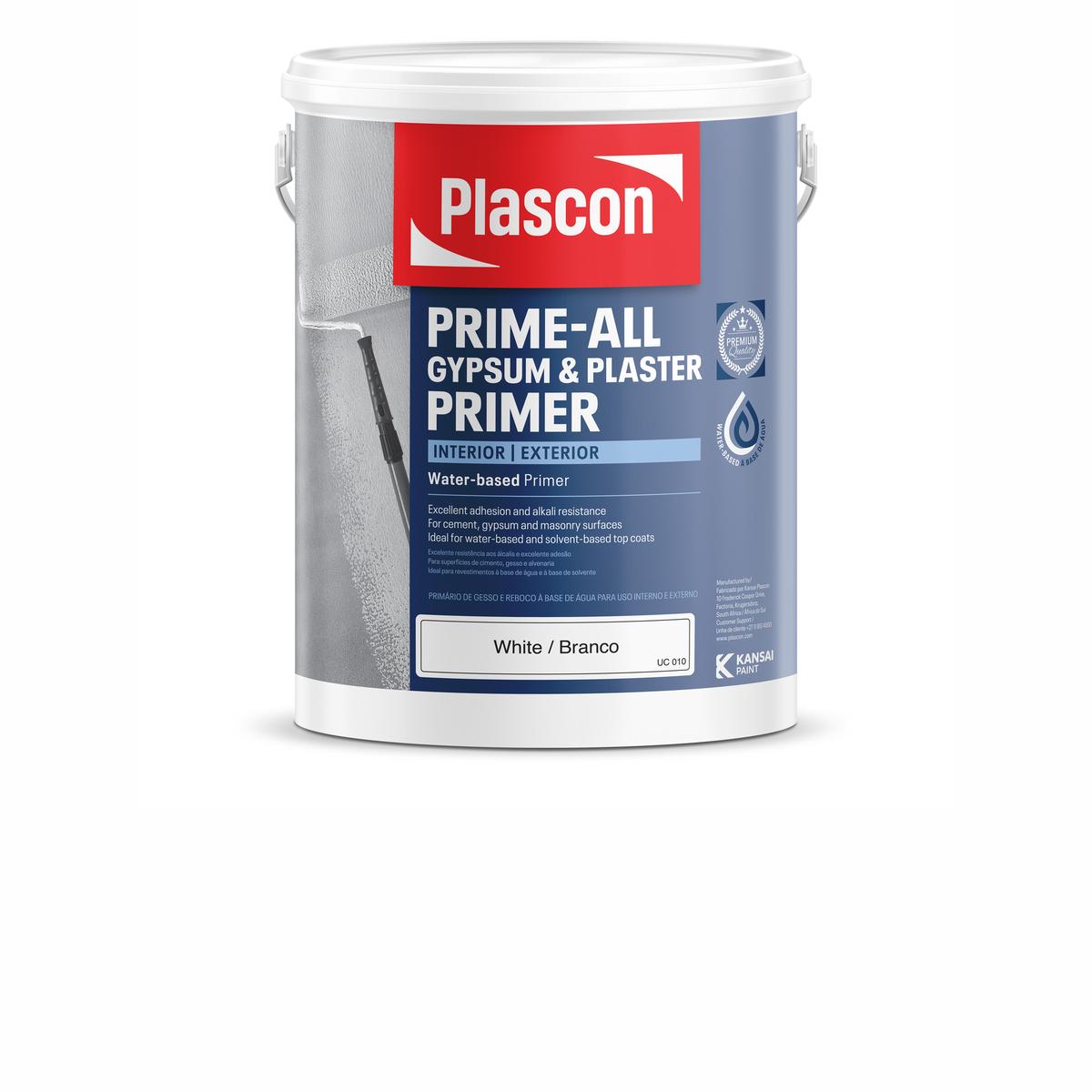 Plascon Prime-All Gypsum & Plaster Primer White 5L