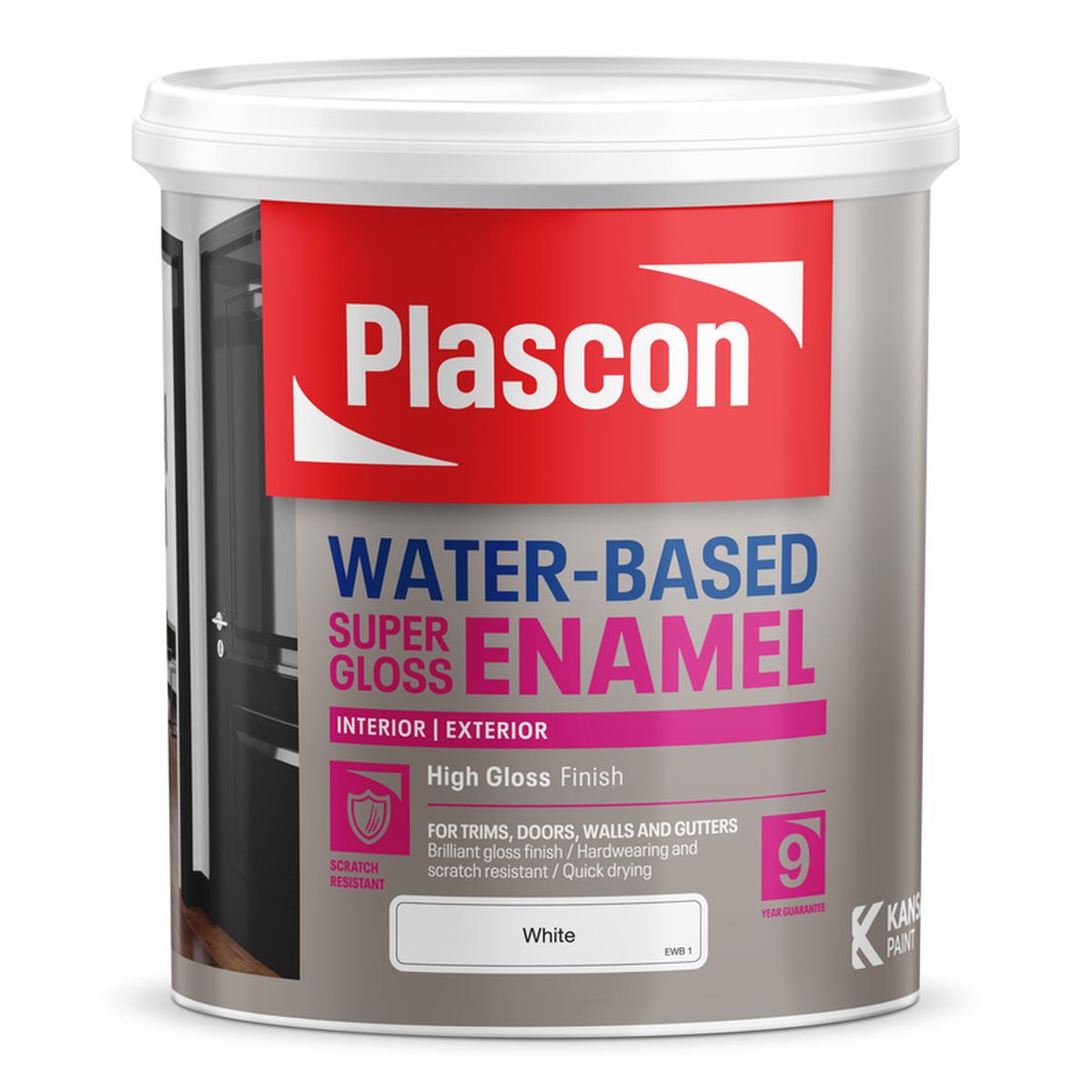 Plascon Super Universal Enamel Water Based White 1L