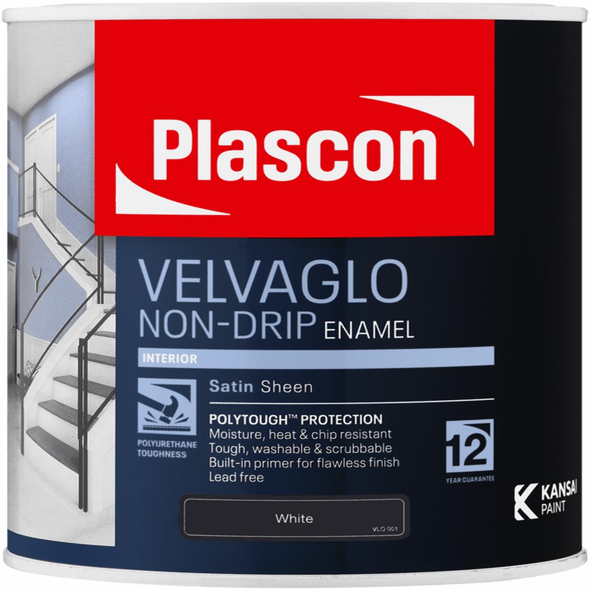 Plascon Velvaglo Satin White 1L