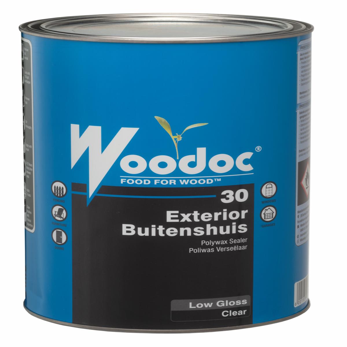 Woodoc 30 Exterior Light Gloss Wax Sealer 5L Clear