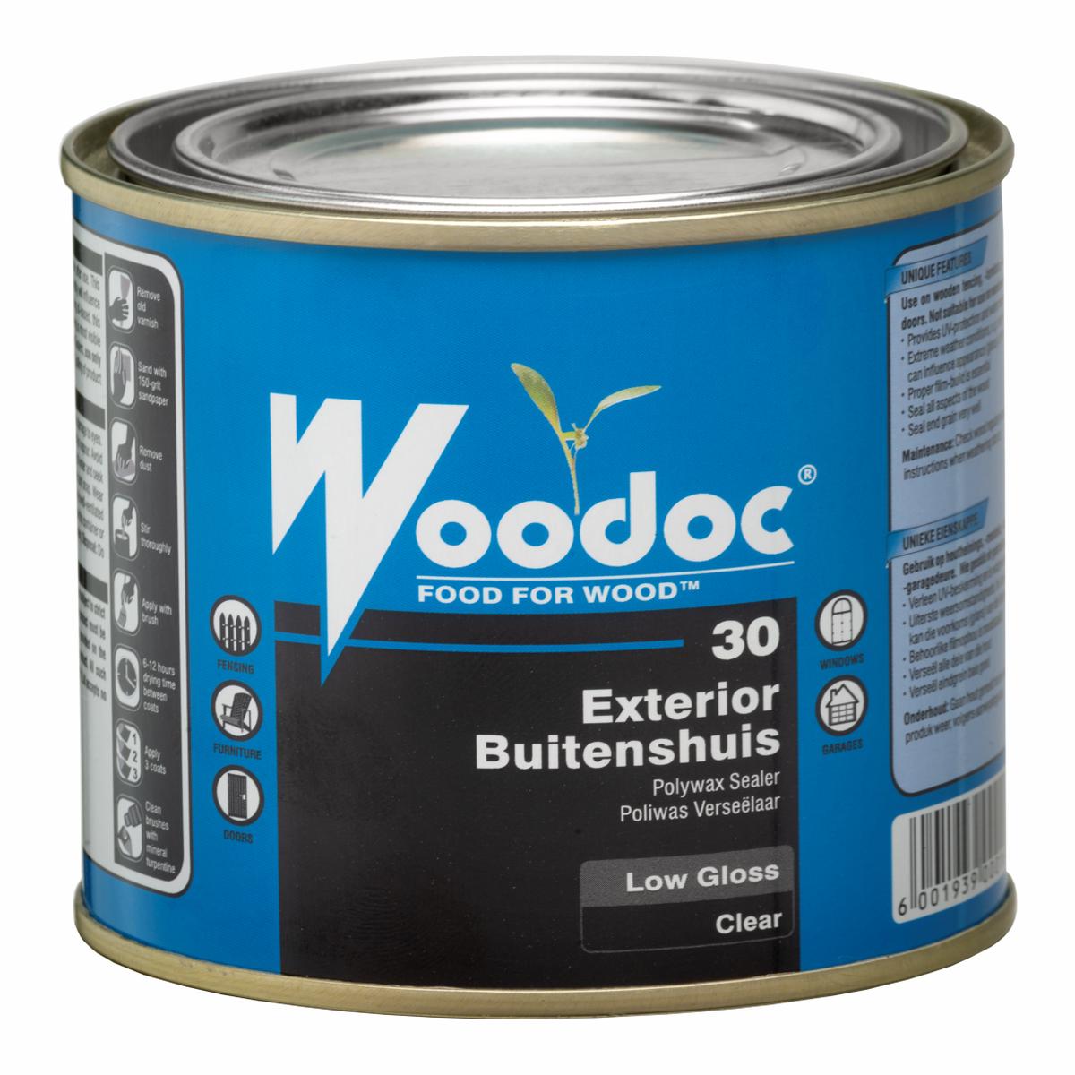 Woodoc 30 Exterior Low Gloss Wax Sealer 500Ml Clear