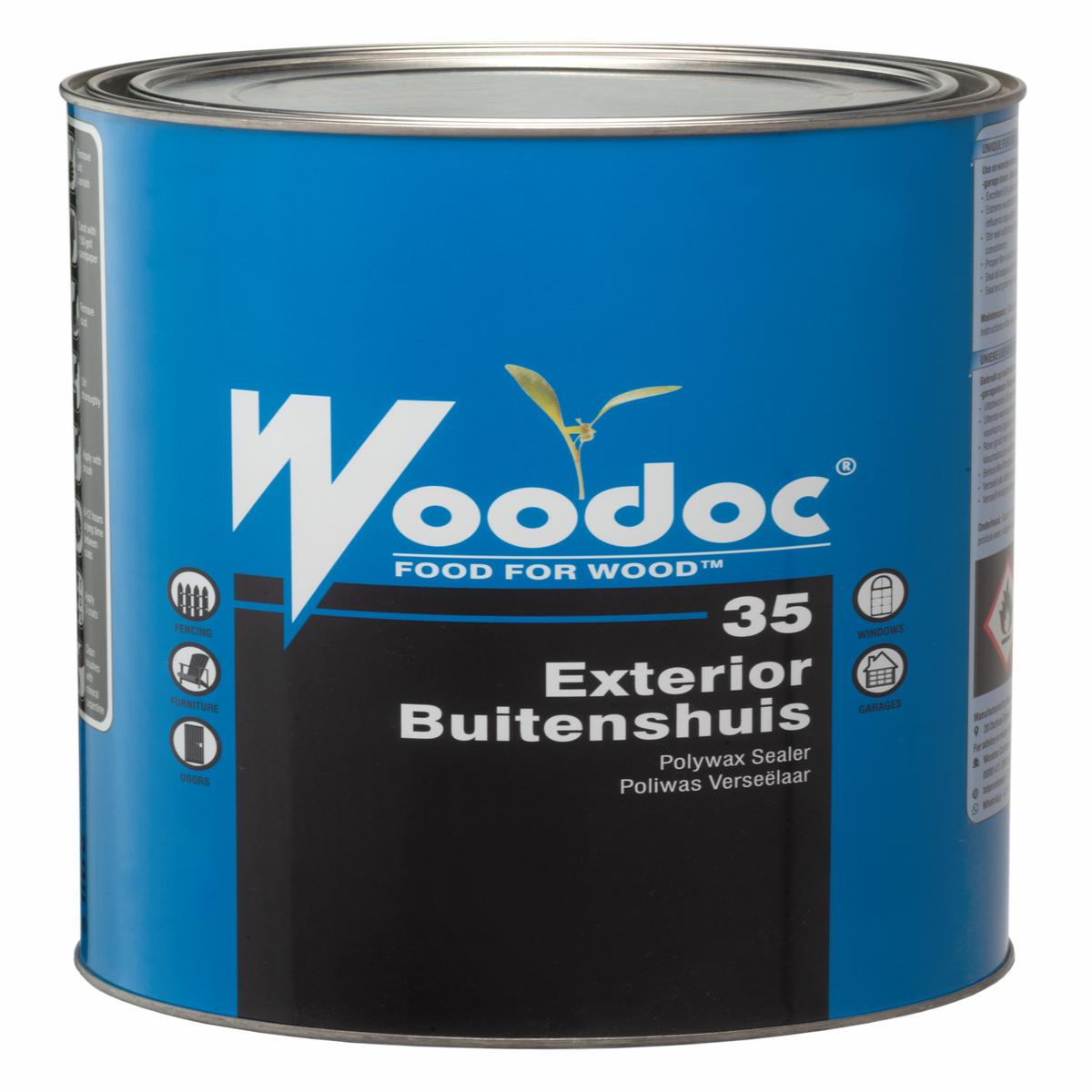 Woodoc 35 Exterior Low Gloss Wax Sealer 5L-Meranti