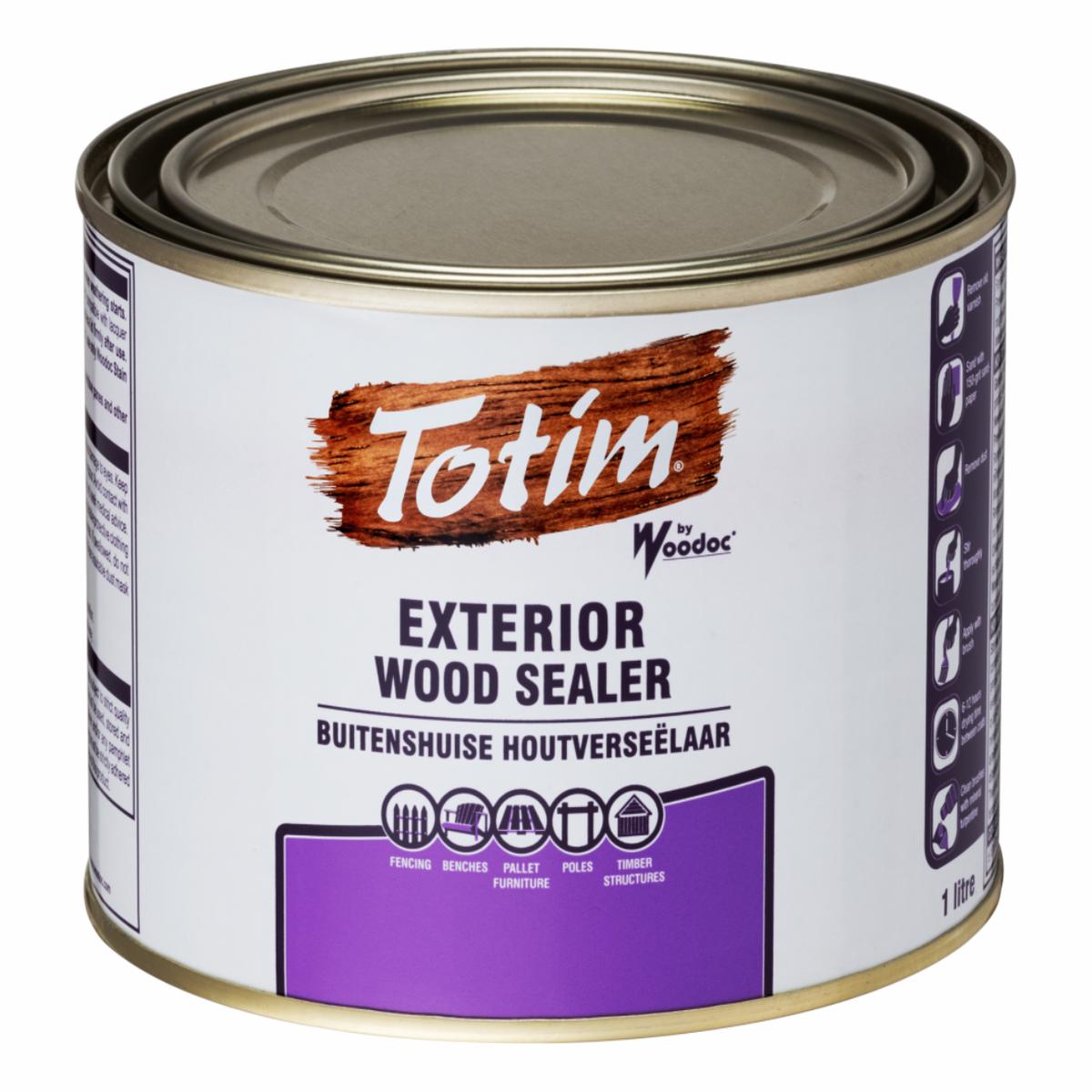 Woodoc Totim Exterior Weatherproof Sealer 1L Teak