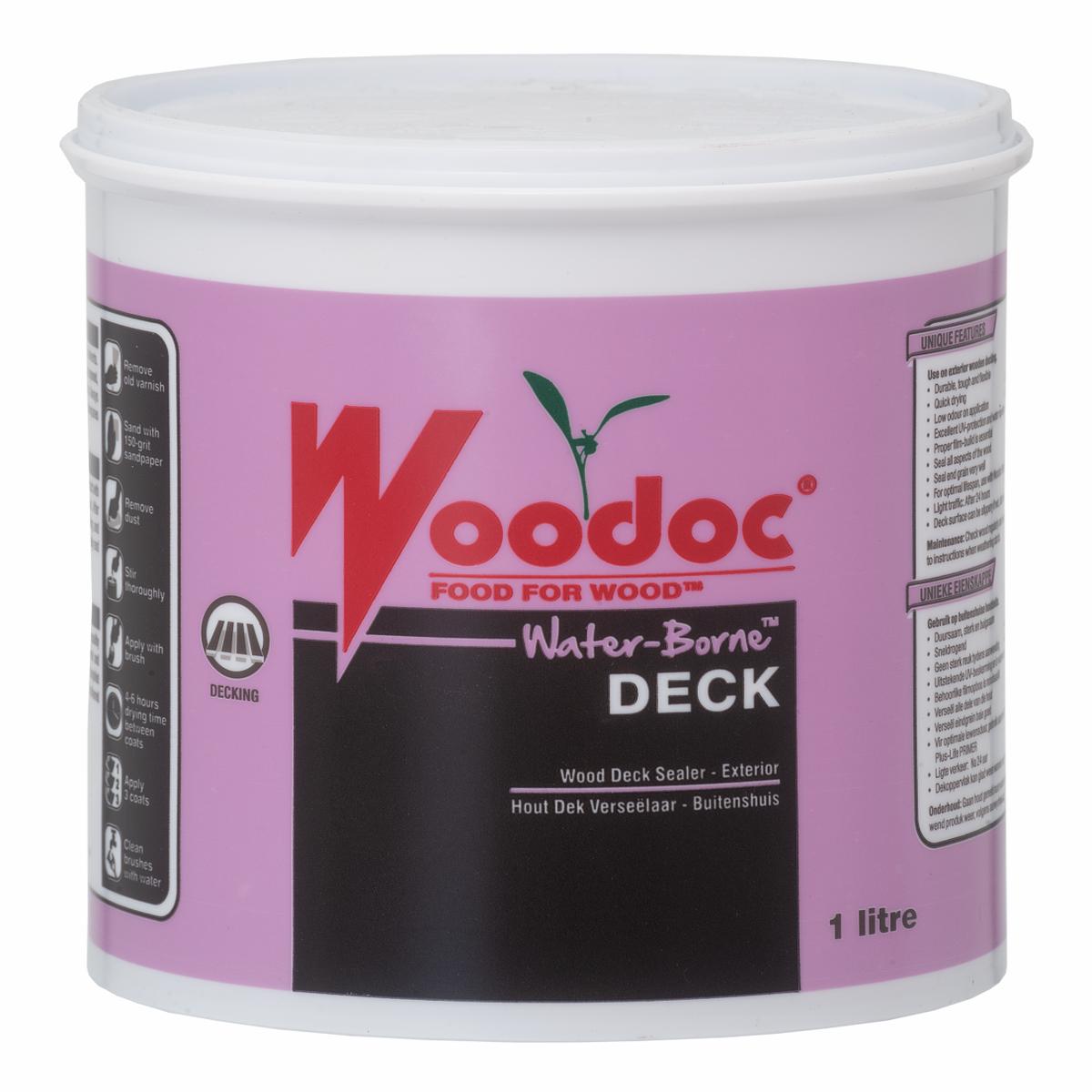 Woodoc Water-Borne Deck 1L Clear Matt