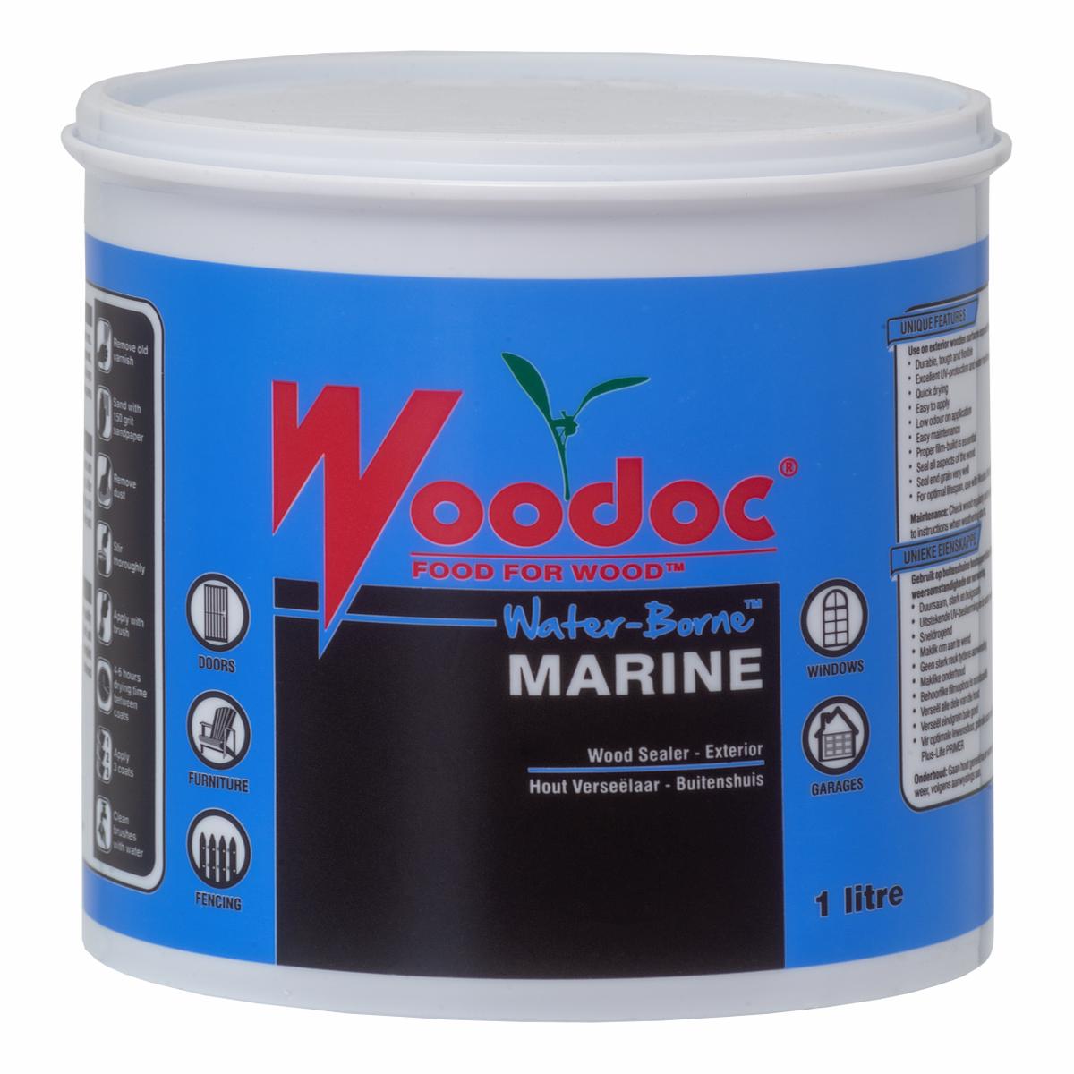 Woodoc Water-Borne Marine Gloss Sealer 1L Clear