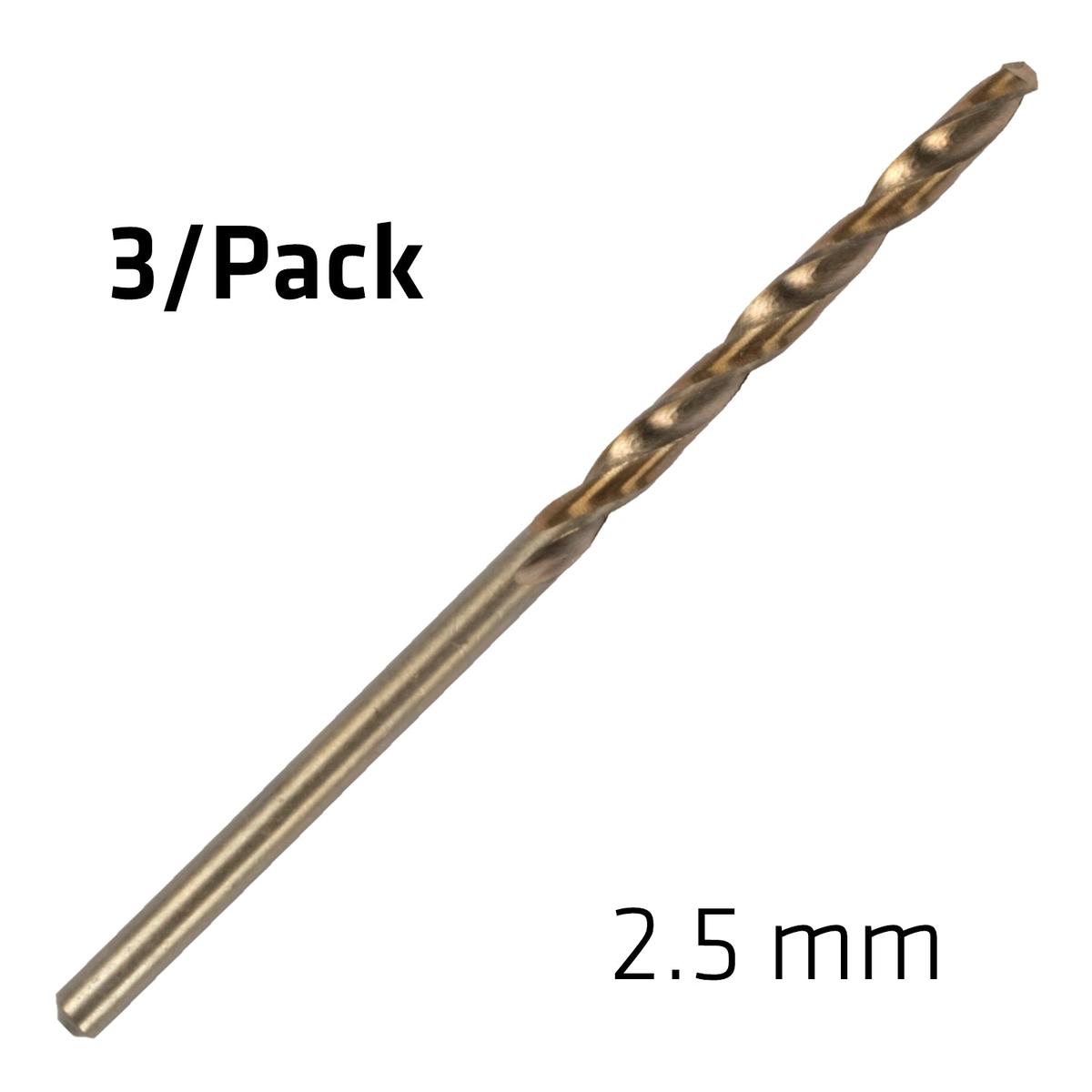 Alpen HSS Sprint Master  2.5mm X3 Sleeved Din338 Alpen Drill Bit