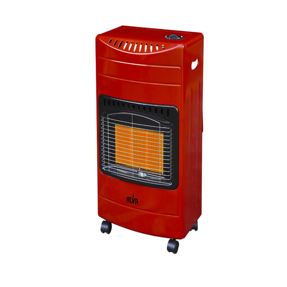 Alva 3 Panel Luxurious Infrared Radiant Gas Heater Red