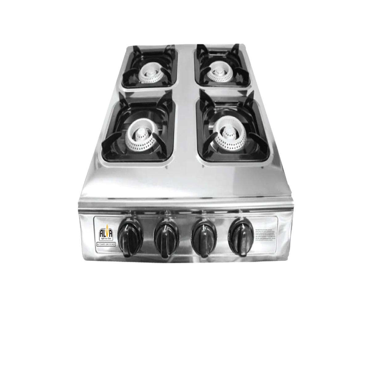 Alva 4Burner Stainless Steel Gas Stove