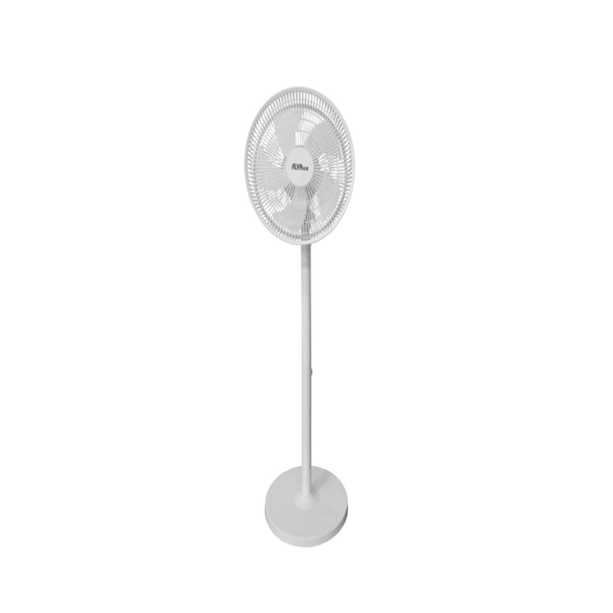 Alva Air 30Cm Rechargeable Pedestal Fan White 15W