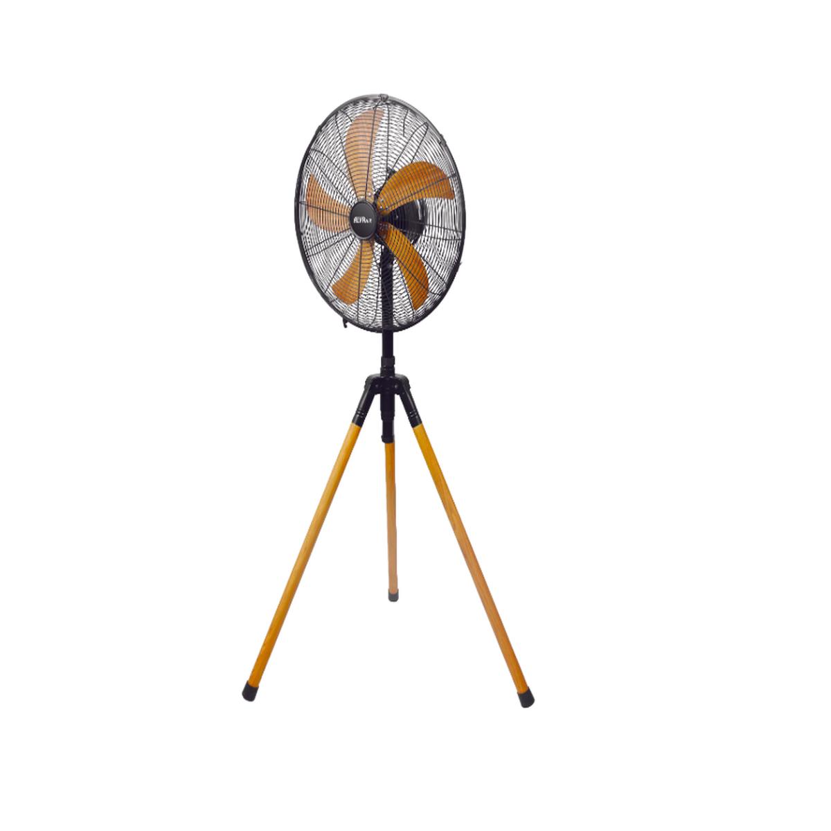Alva Air 40Cm Tripod Fan Wooden Finish 50W