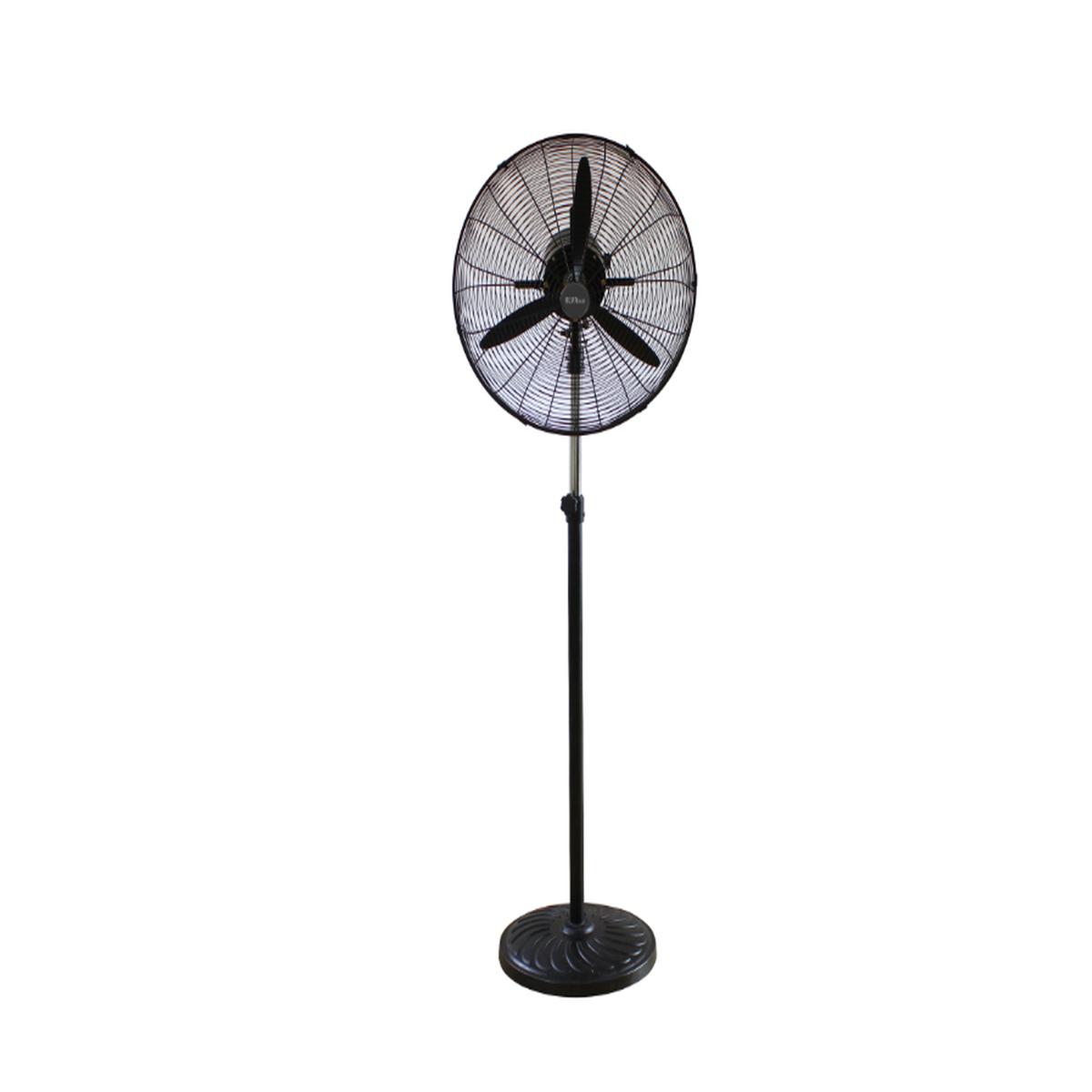 Alva Air 65Cm Metal Pedestal Fan Black 140W