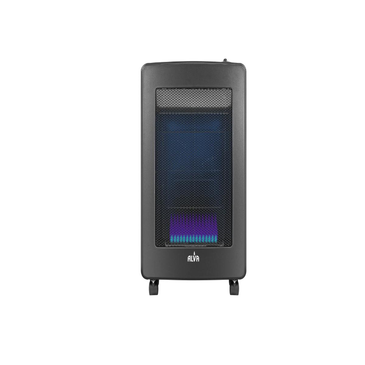 Alva Blue Flame Gas Heater Black
