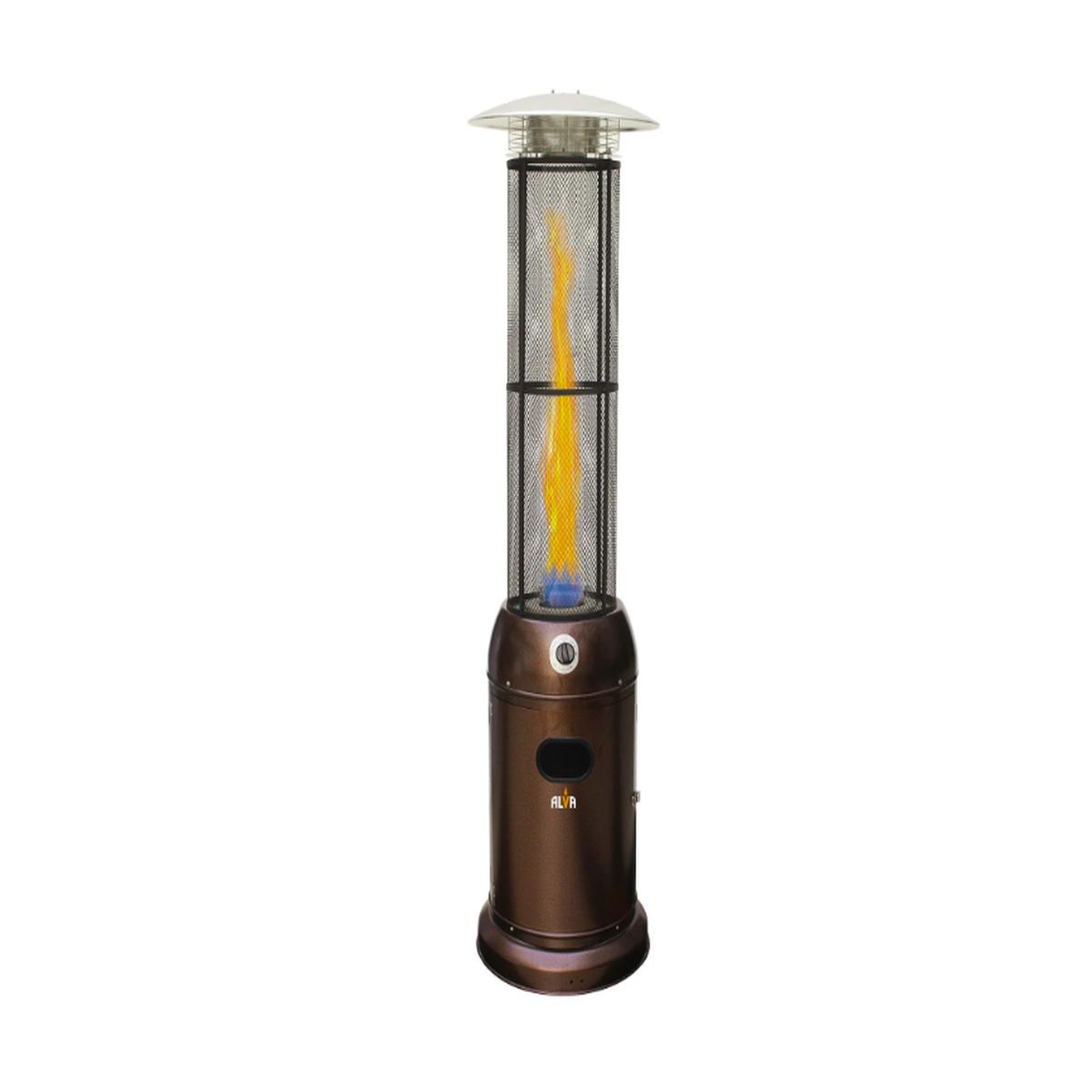 Alva Flame Tube Patio Heater Hammertone