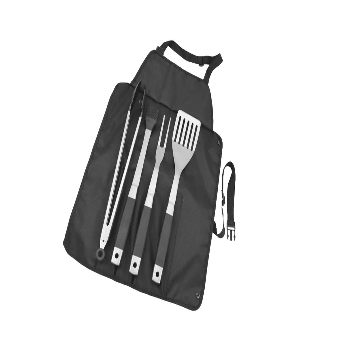 Alva Roll Up 4Pce Bbq Stainless Steel Set