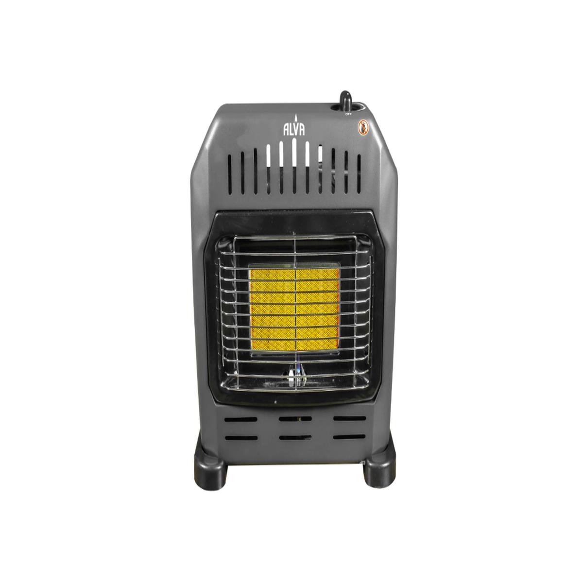 Alva Single Panel Gas Heater Black