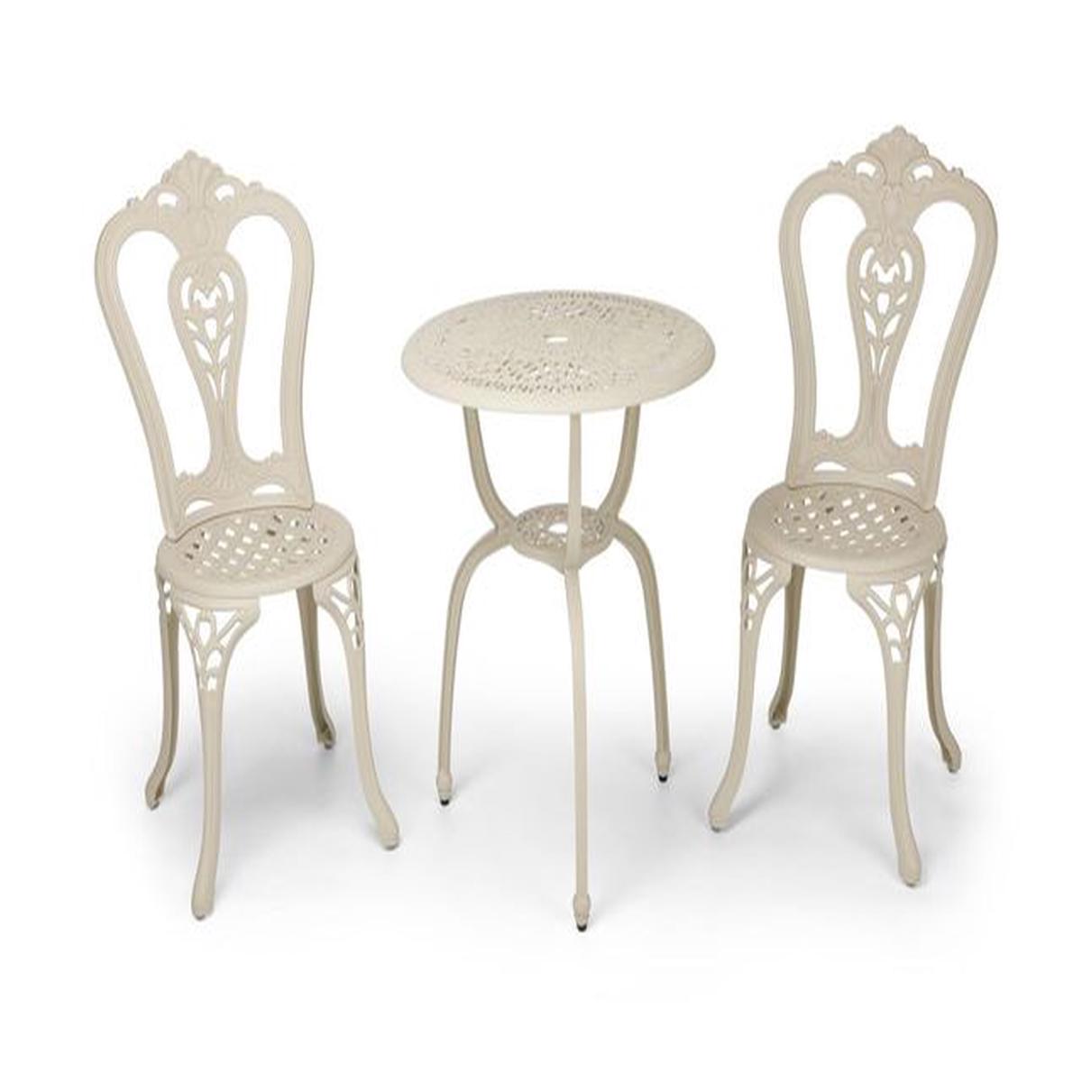 Anray 2 Seater Victoria with 60cm Patio Table Set – Sand Beige