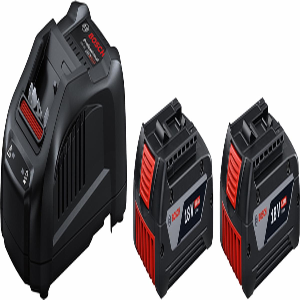 Bosch Charger & 2 Batteries StarterKit 18V 5.0Ah