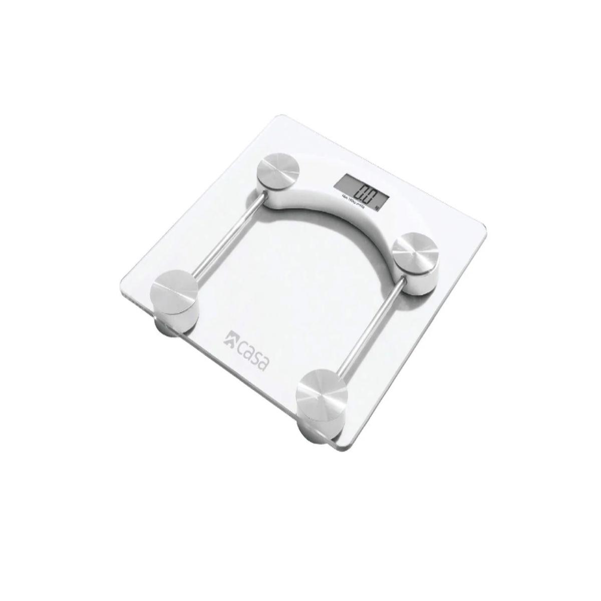 Casa Electronic Square Glass Scale Clear