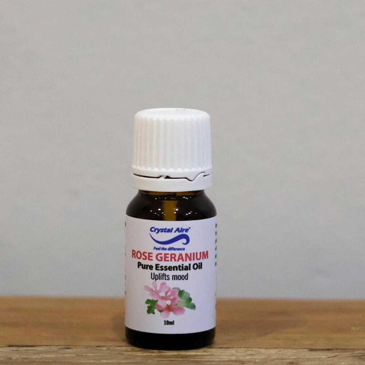Crystal Aire Rose Geranium 10ml Essential Oil Uplifts Mood & More 10ml