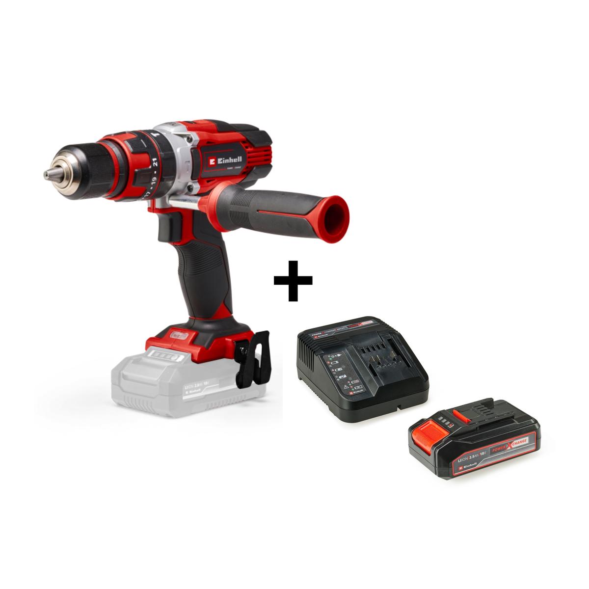 Einhell Cordless Impact Drill TE-CD 18/48 Li-I + 2,5Ah Starter Kit