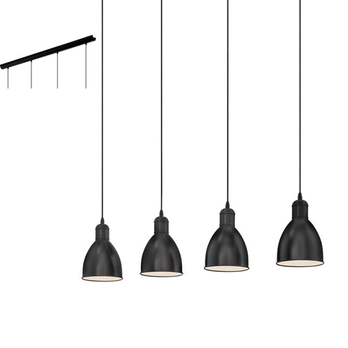 Eurolux Pendant Priddy 4LT 975mm Black