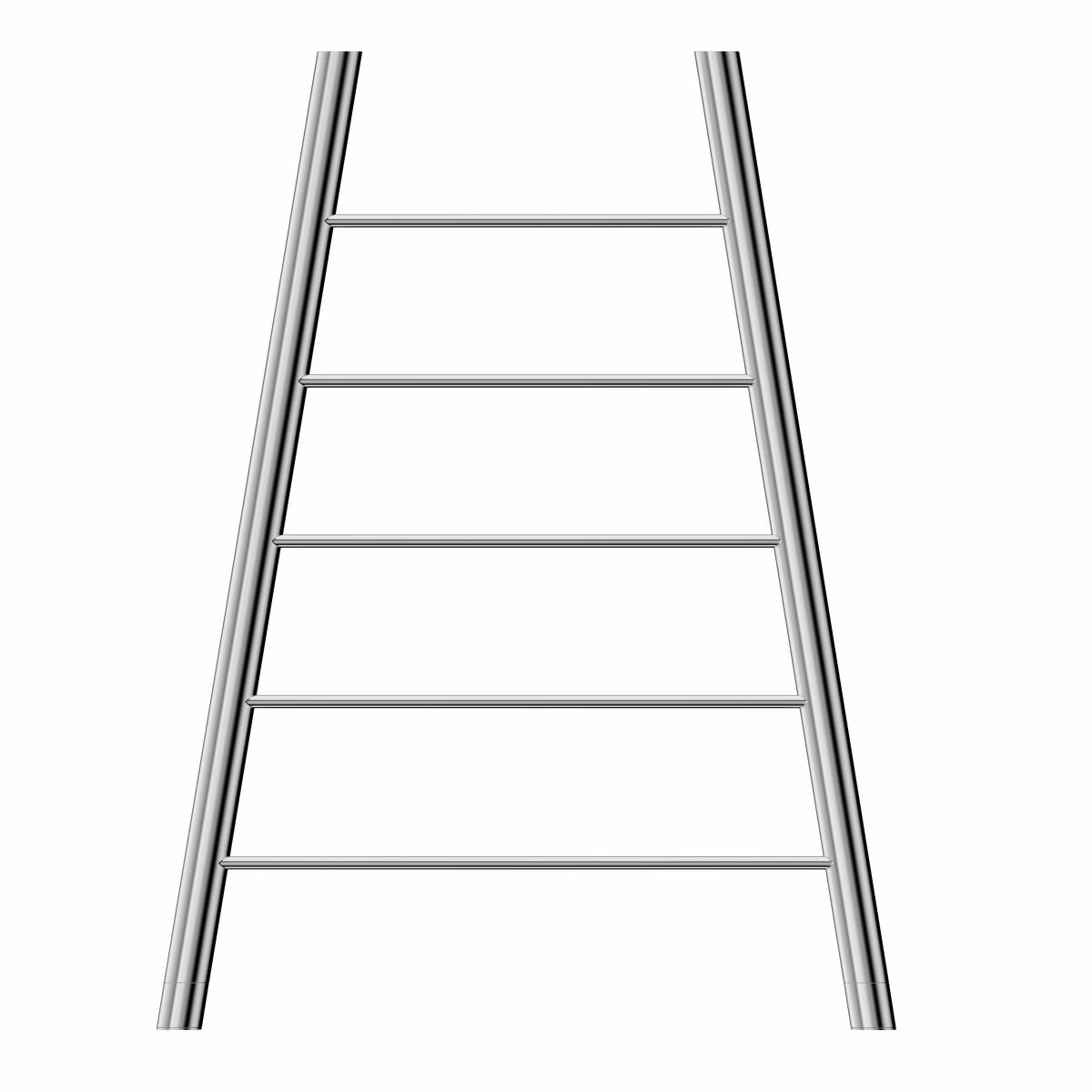 Jeeves Heated Towel Rail Tangent L 520 Straight 1890 x 520 x 182