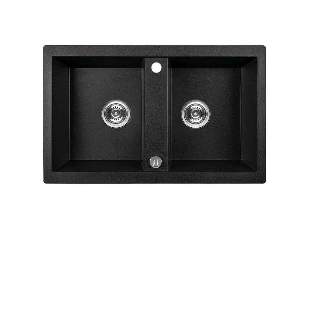 Laveo Barbados Granite Sink 2 Bowl