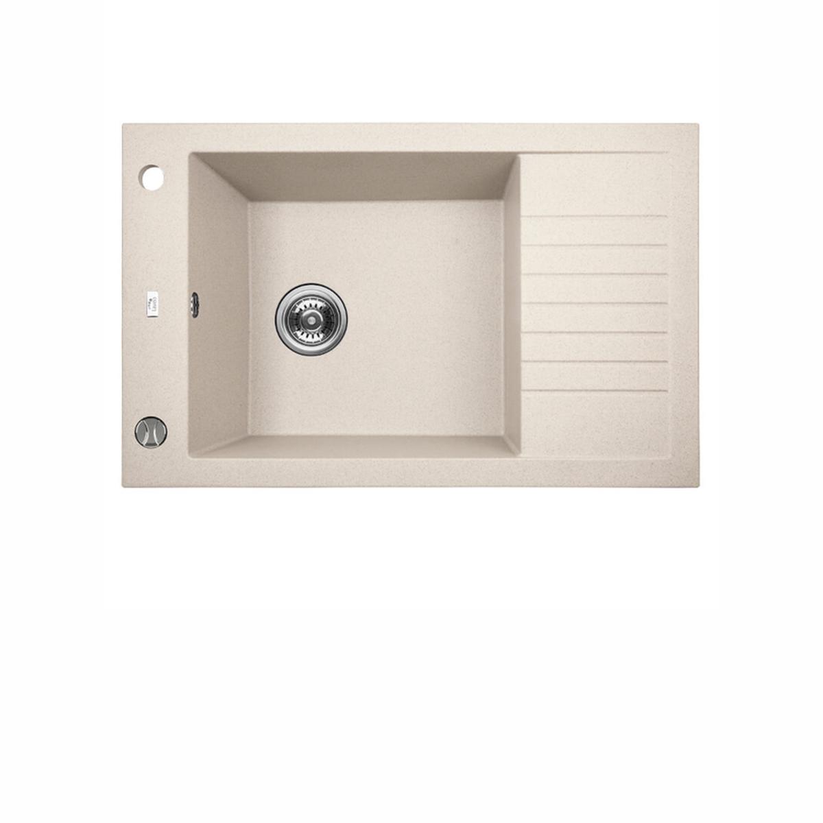 Laveo Pioneer Granite Sink 1 Bowl with Half Drainer