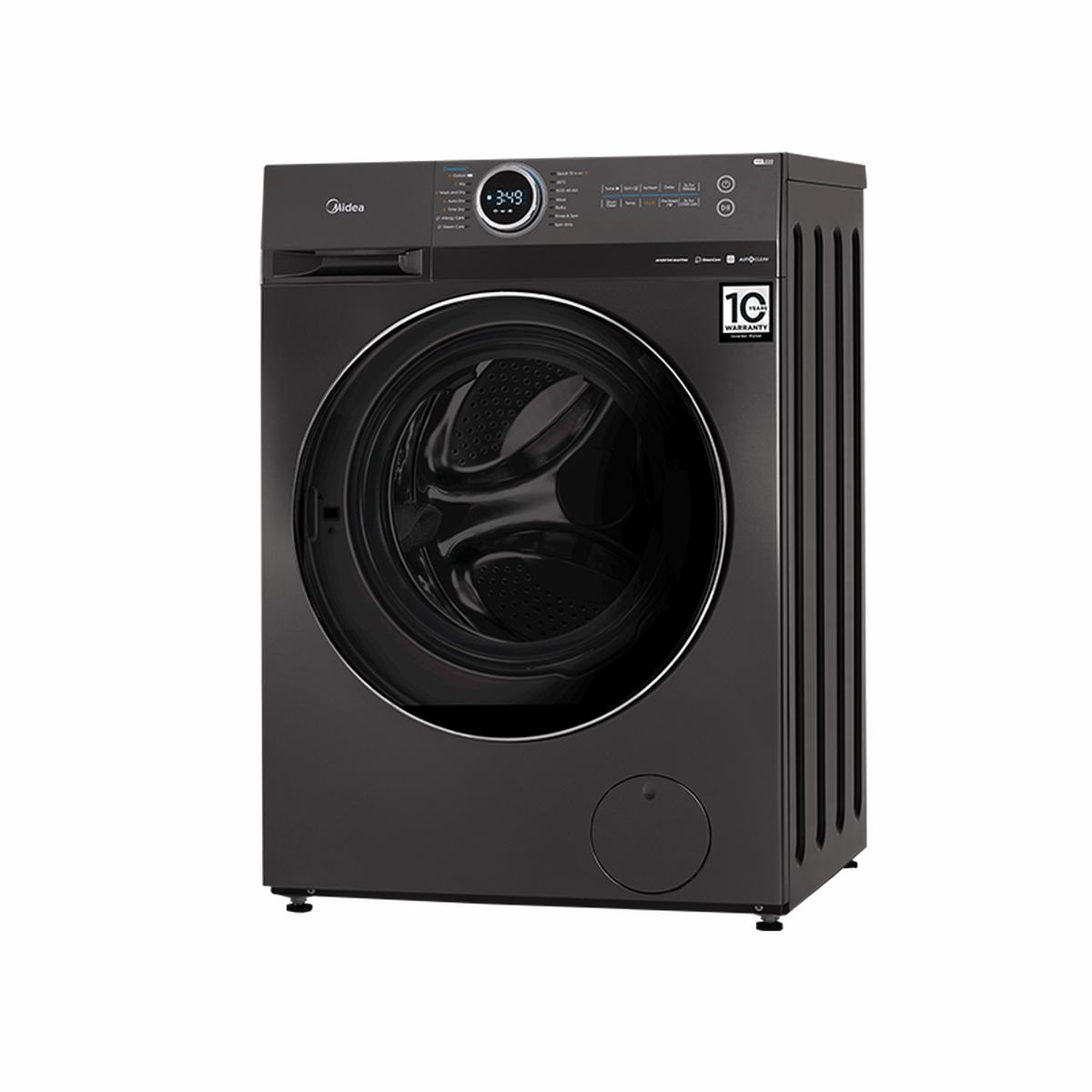 Midea 10Kg Inverter Front Load Washing Machine Titanium
