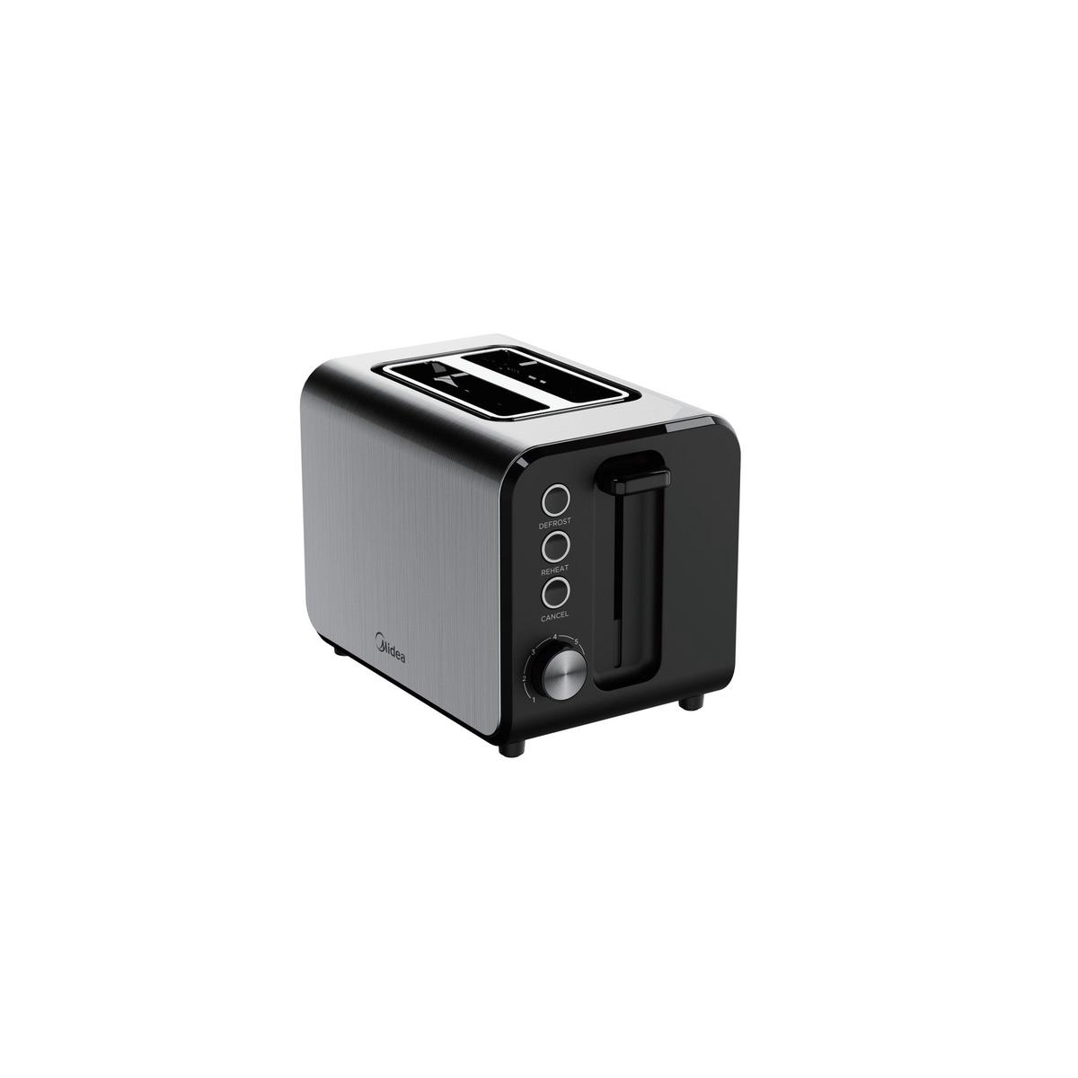 Midea 2 Slice Stainless Steel Toaster