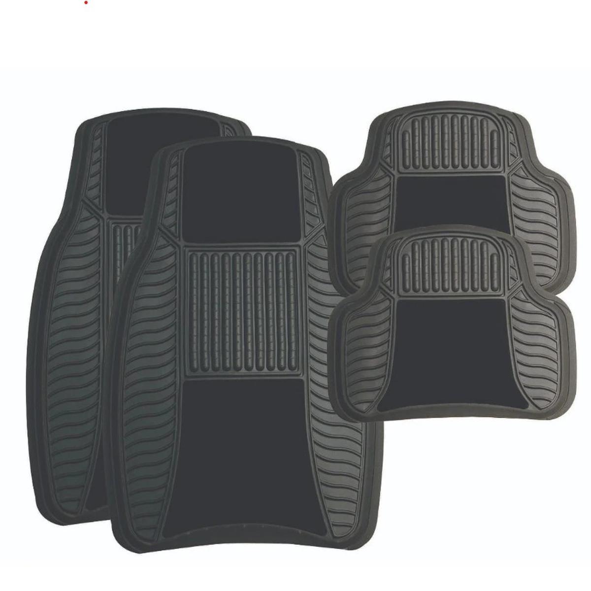 Stingray 4Pce Rubber/Velour Mat Set Tt8110