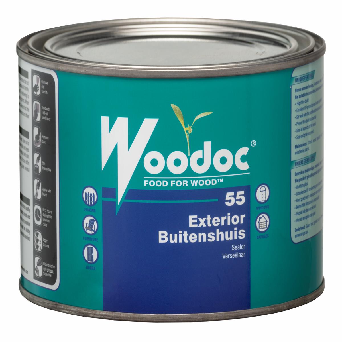 Woodoc 55 Exterior Gloss Wax Sealer 1L-Meranti