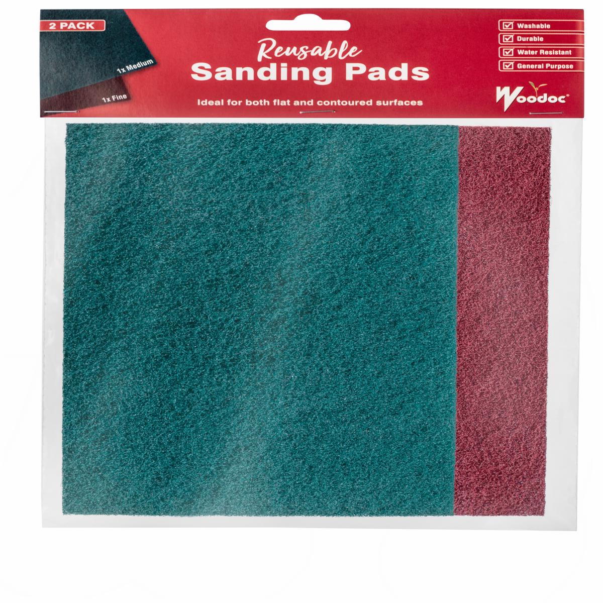 Woodoc Reusable Sanding Pads Fine/Med 2Pack