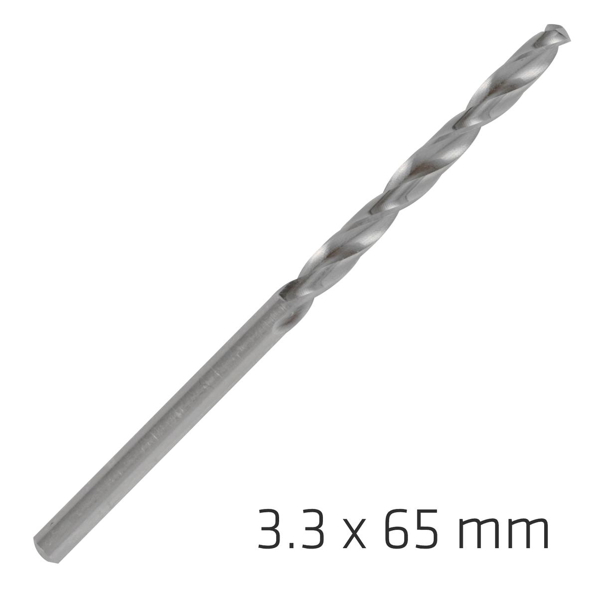 Alpen Pro HSS 3.3mm Drill Din 338 Rn 135 Split Point Plastic Wallet  (