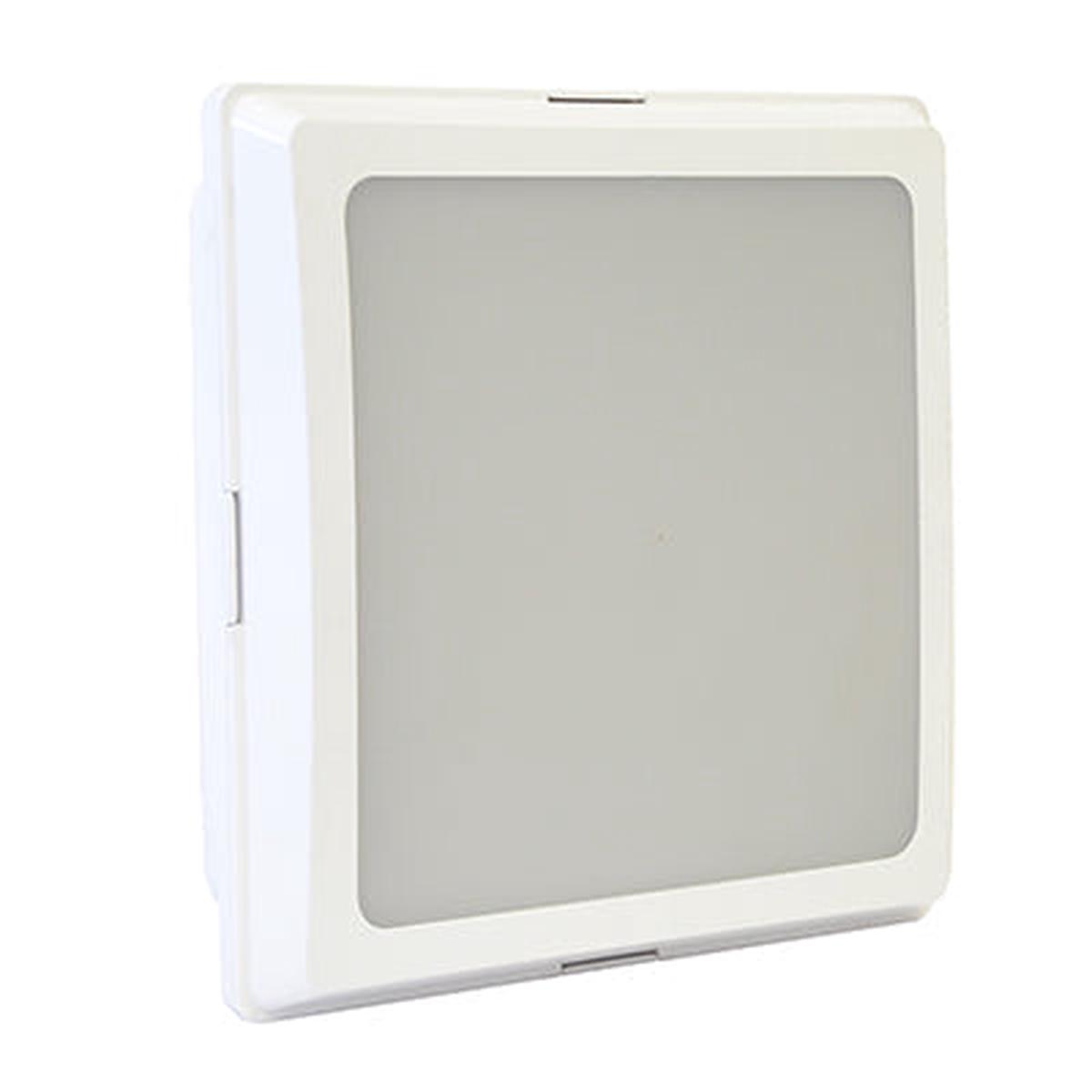 Eurolux ABS Square Bulkhead White 1xE27