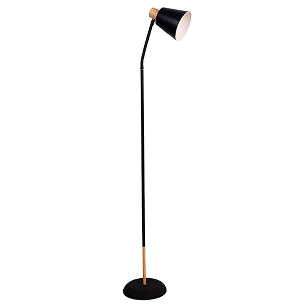 Eurolux Curve Floor Light Black & Gold E27 1x40w