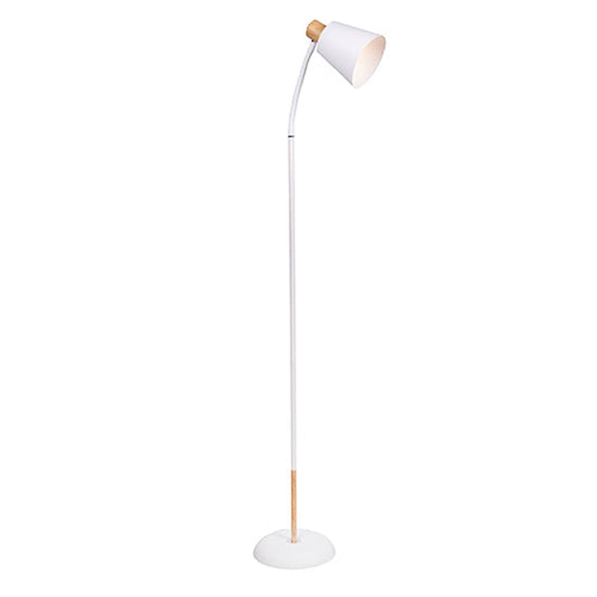 Eurolux Curve Floor Light White & Gold E27 1x40w