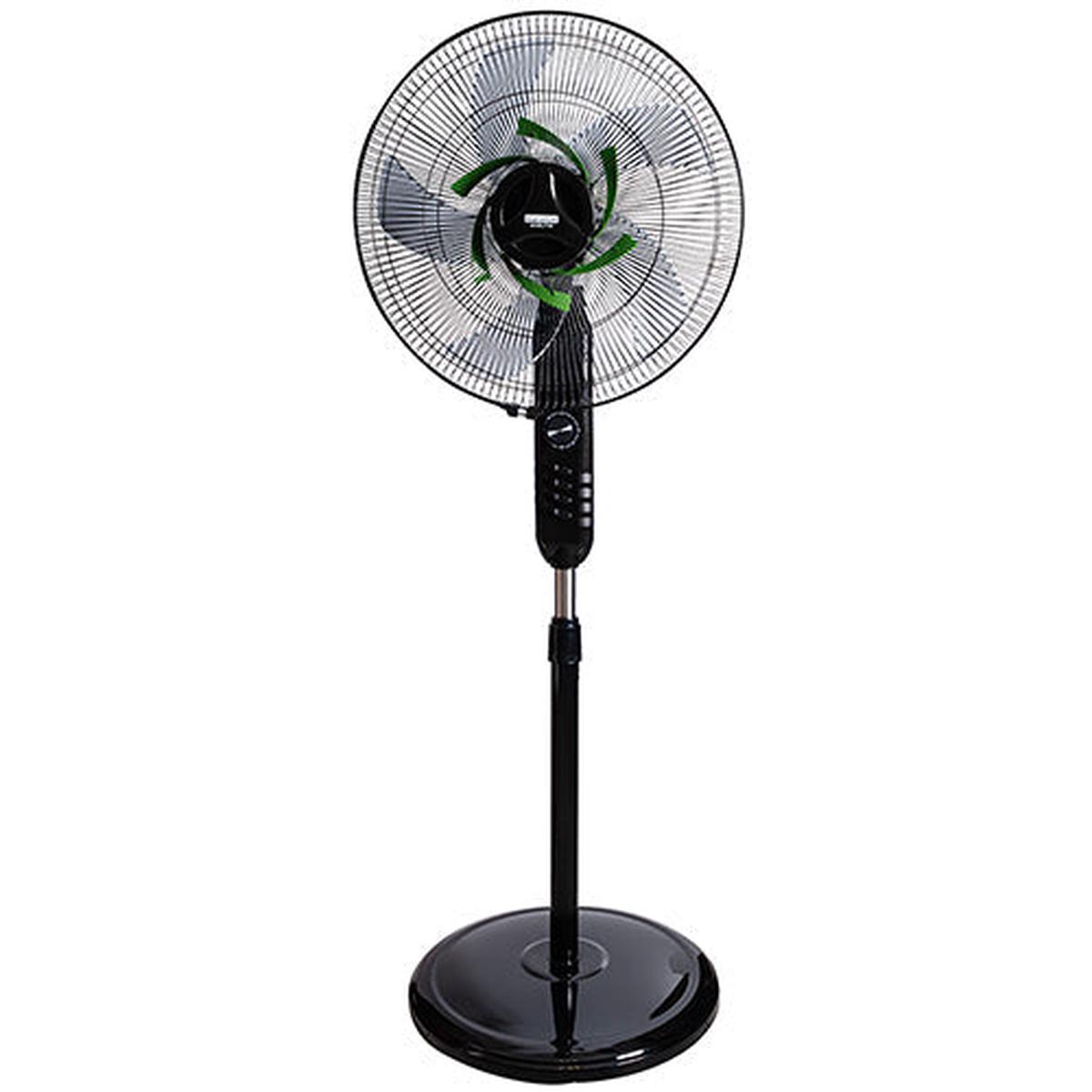 Eurolux Eurolux Standing Fan Black & Green 80w