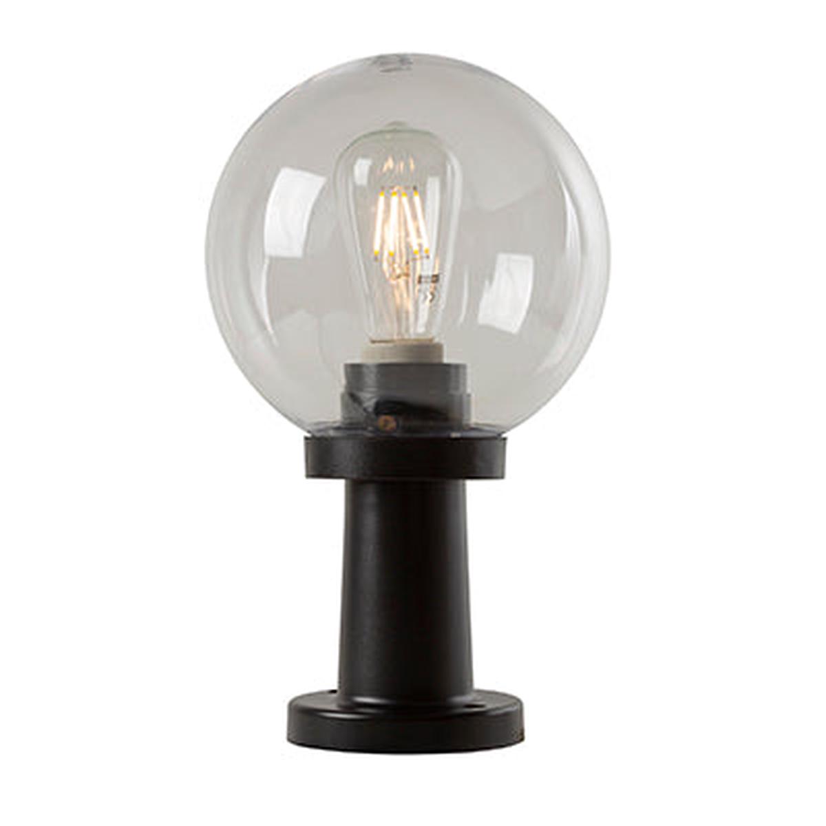 Eurolux Outdoor 200mm Bowl Fitting Pillar Mount Clear