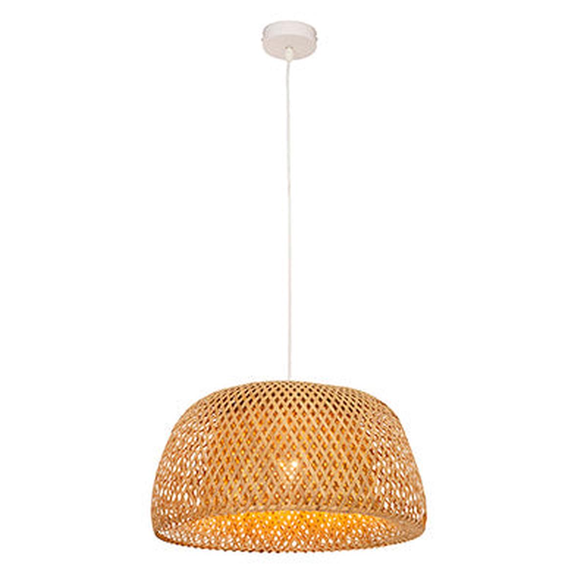 Eurolux Pendant Scarlet 450 Nature Woven Bamboo E27 1x60w