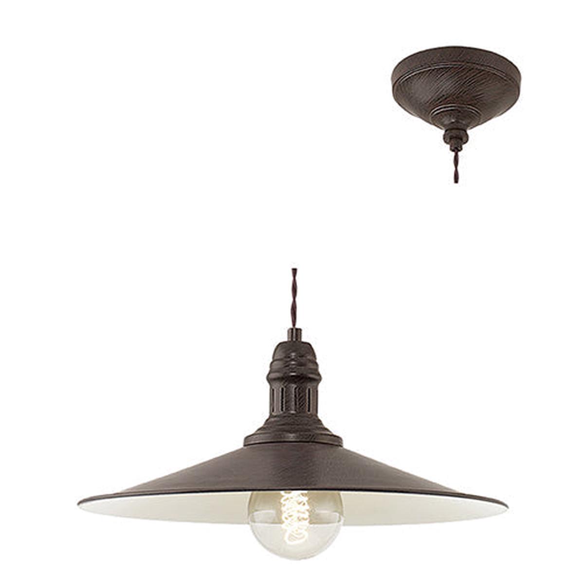 Eurolux Pendant Stockbury 1LT 360mm AntiqueBrown